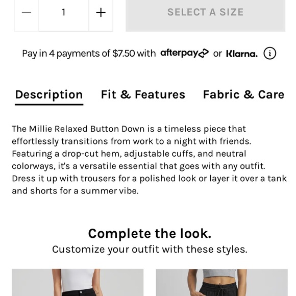 Women’s BYLT Relaxed Button Down Shirt - Picture 7 of 8